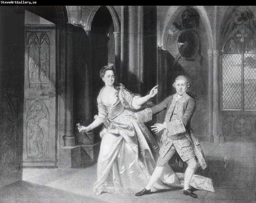 Johann Zoffany David Garrick as Macbeth and Hannah Pritchard as Lady Macbeth